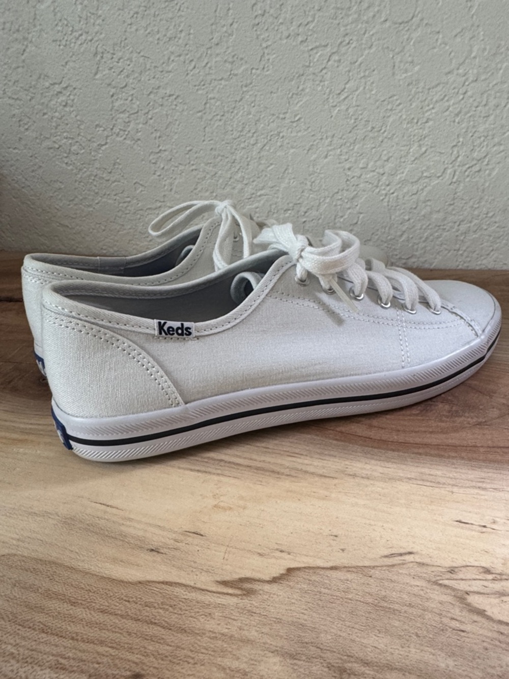Keds White Canvas Low-Top Sneakers - Picture 4 of 7